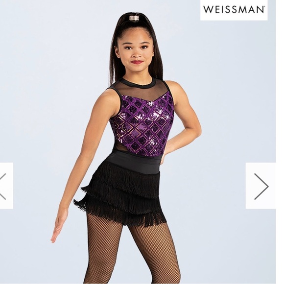 Weissman 3 pc Women Up Dance Costume Size Girls Medium 11/12 - Picture 3 of 15